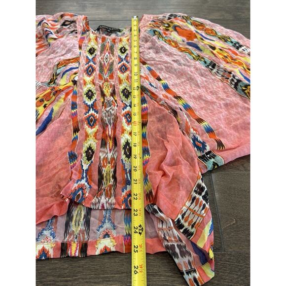 Tanvi Kedia Anthropologie Womens Batwing Sleeve Sequins Embroidered Top Size XS - Picture 7 of 8